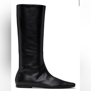 The row bette boots black leather size 37.5